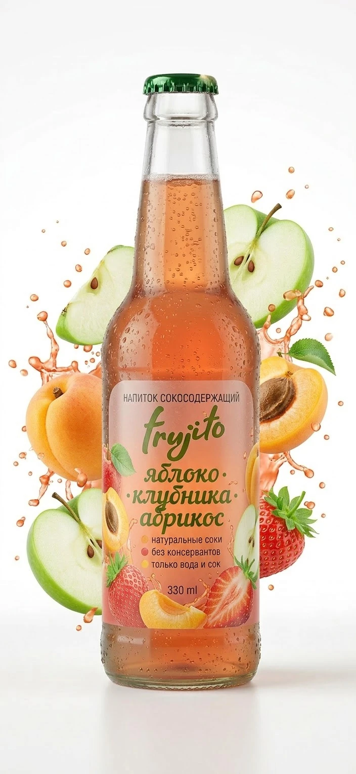 Яблоко — Клубника — Абрикос